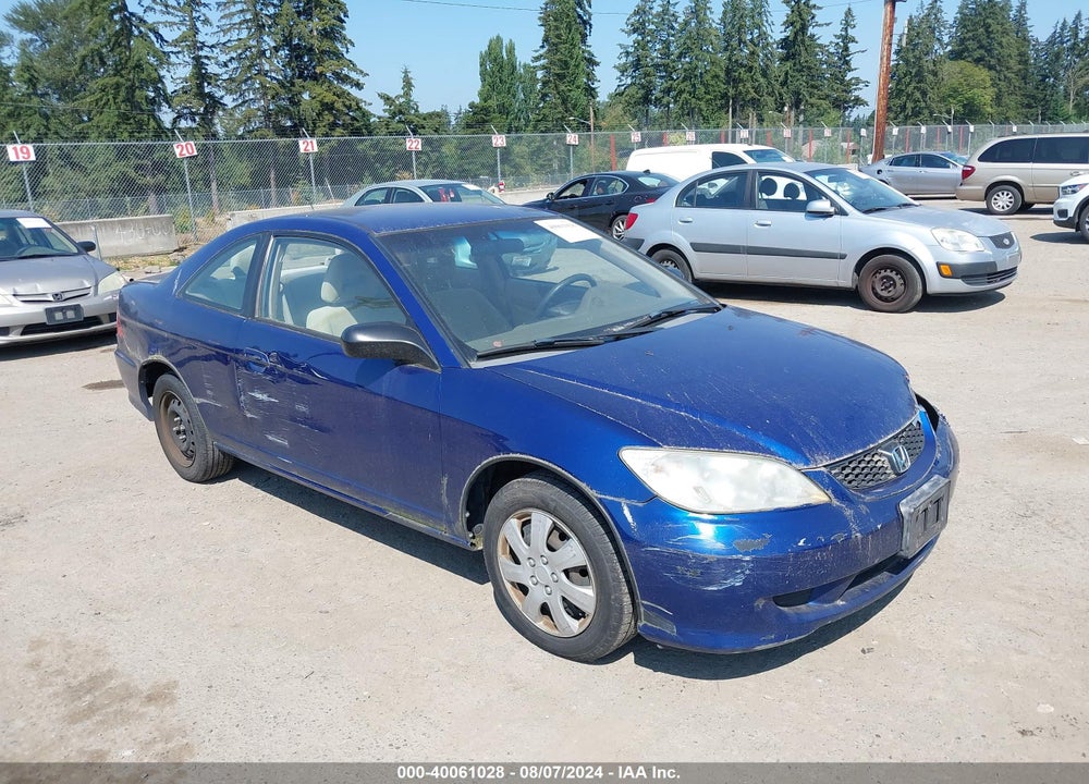 2005 HONDA CIVIC LX VIN: 1HGEM22555L052813