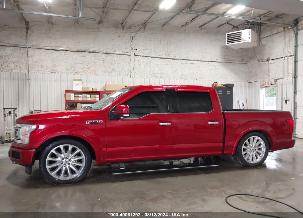 2019 FORD F-150 LIMITED VIN: 1FTEW1EG9KFA18920