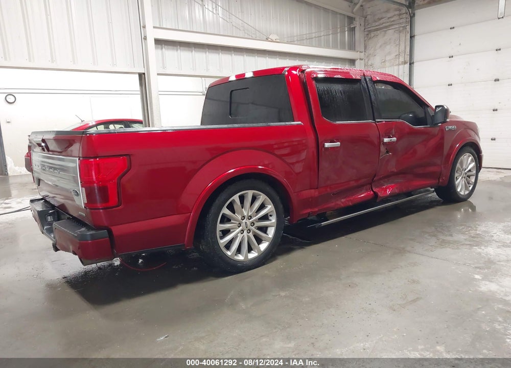 2019 FORD F-150 LIMITED VIN: 1FTEW1EG9KFA18920