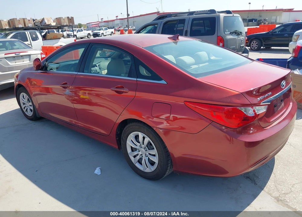 2011 HYUNDAI SONATA GLS VIN: 5NPEB4ACXBH143916