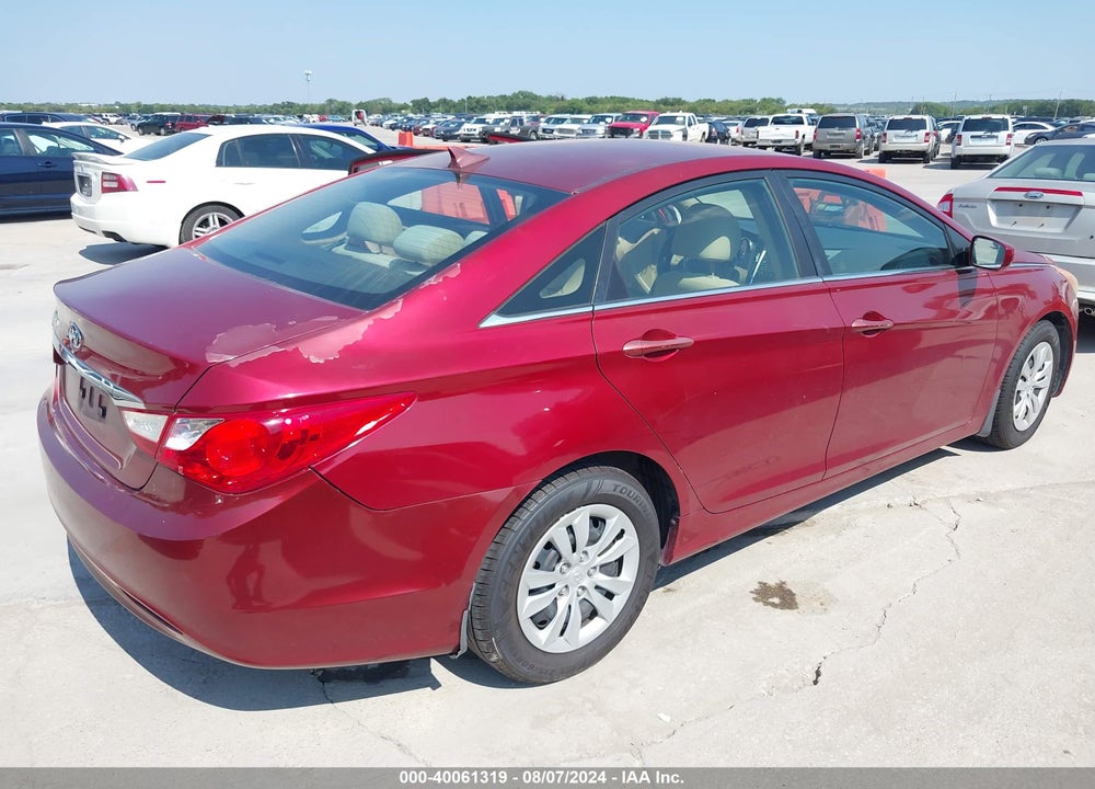 2011 HYUNDAI SONATA GLS VIN: 5NPEB4ACXBH143916