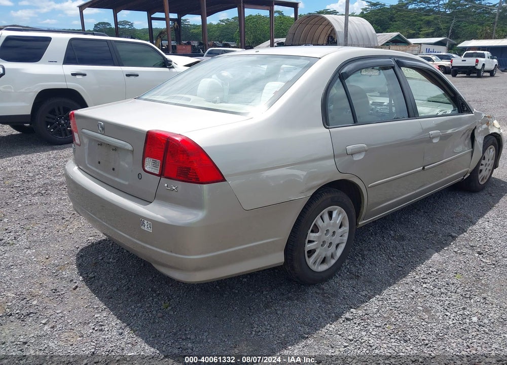 2005 HONDA CIVIC LX VIN: 2HGES16565H599242