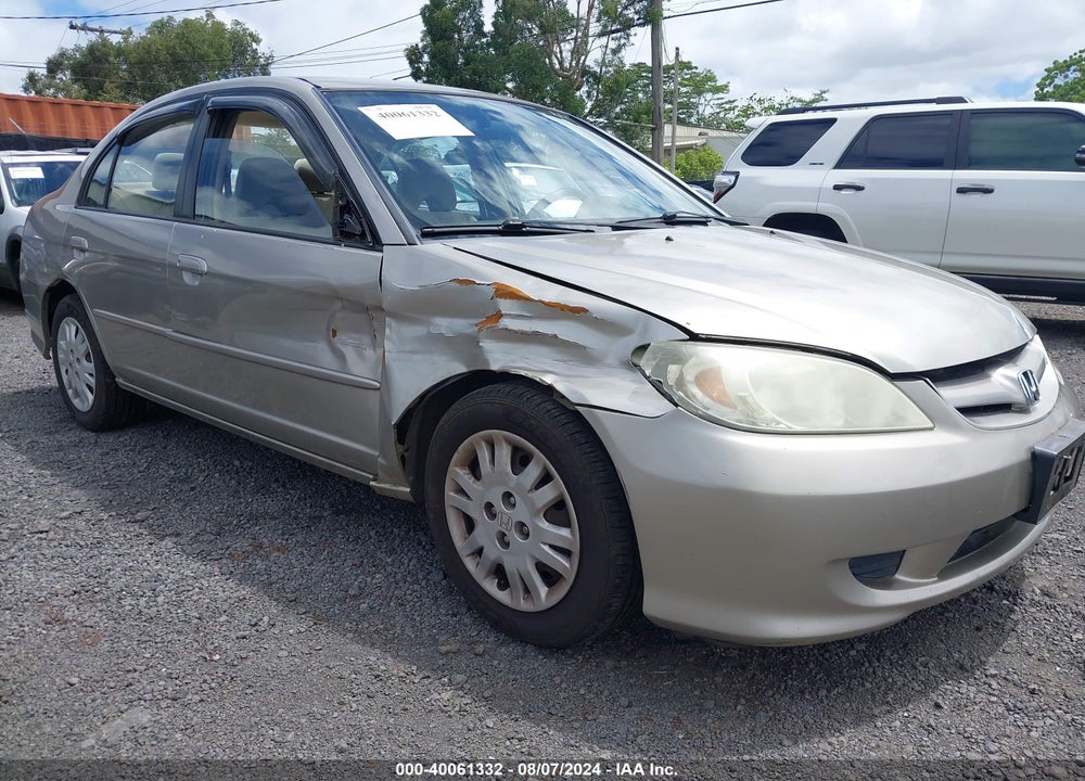 2005 HONDA CIVIC LX VIN: 2HGES16565H599242