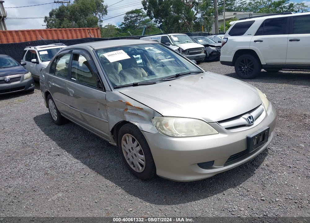 2005 HONDA CIVIC LX VIN: 2HGES16565H599242
