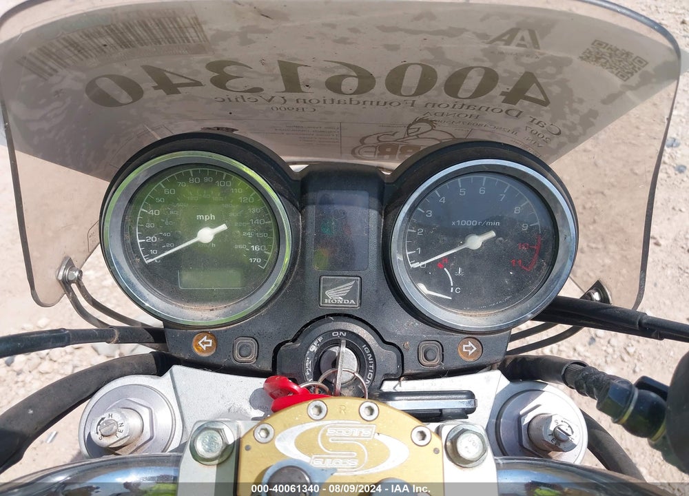 2007 HONDA CB900 F VIN: JH2SC48047M500457