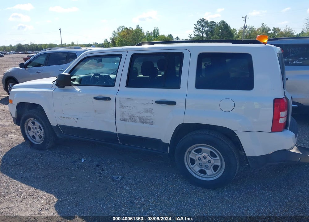 2016 JEEP PATRIOT SPORT VIN: 1C4NJPBB7GD721168