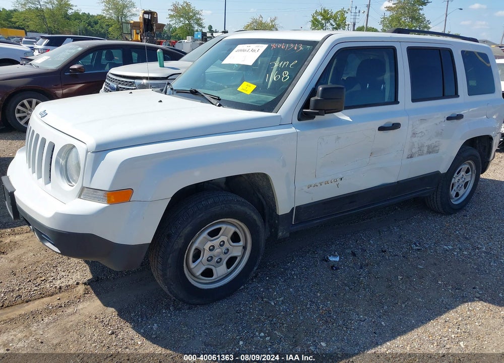 2016 JEEP PATRIOT SPORT VIN: 1C4NJPBB7GD721168