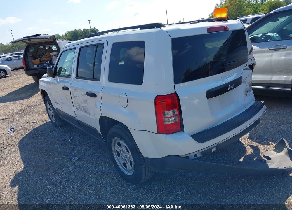 2016 JEEP PATRIOT SPORT VIN: 1C4NJPBB7GD721168
