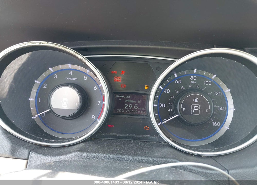 2011 HYUNDAI SONATA GLS VIN: 5NPEB4AC8BH080220