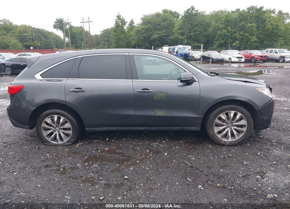 2014 ACURA MDX TECHNOLOGY PACKAGE VIN: 5FRYD4H43EB009076