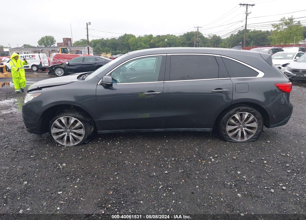 2014 ACURA MDX TECHNOLOGY PACKAGE VIN: 5FRYD4H43EB009076