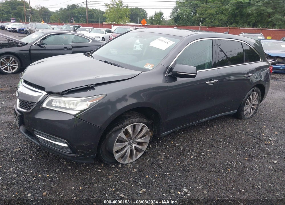 2014 ACURA MDX TECHNOLOGY PACKAGE VIN: 5FRYD4H43EB009076