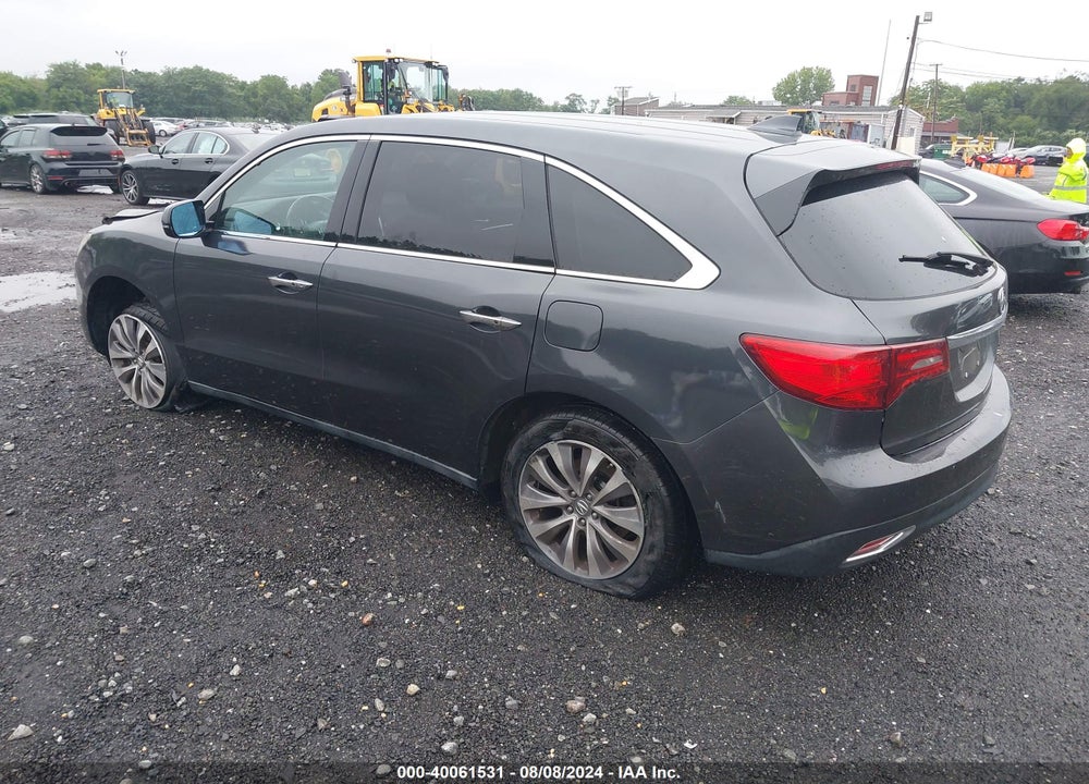 2014 ACURA MDX TECHNOLOGY PACKAGE VIN: 5FRYD4H43EB009076