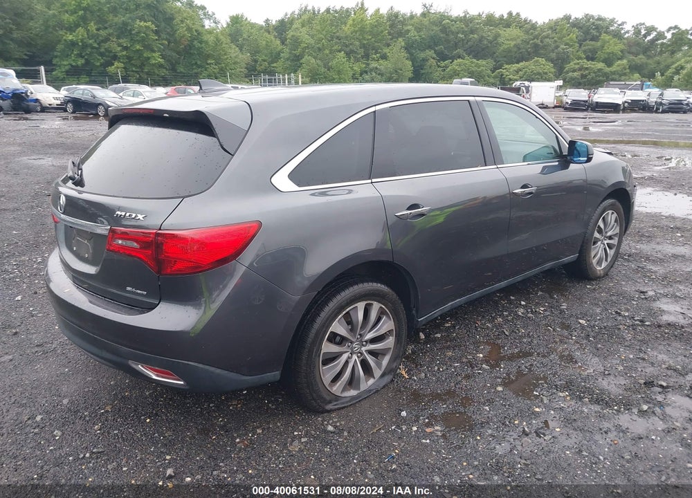 2014 ACURA MDX TECHNOLOGY PACKAGE VIN: 5FRYD4H43EB009076