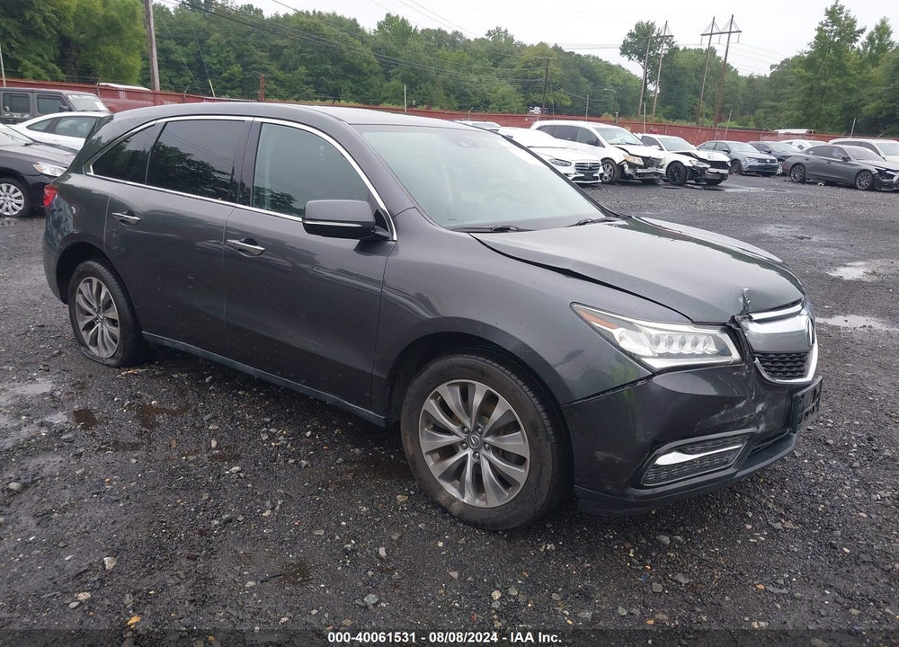2014 ACURA MDX TECHNOLOGY PACKAGE VIN: 5FRYD4H43EB009076