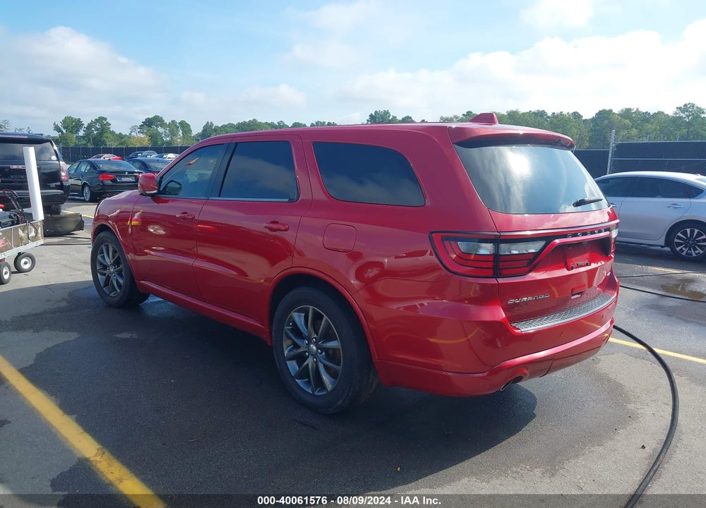 2017 DODGE DURANGO GT RWD VIN: 1C4RDHDG9HC944410