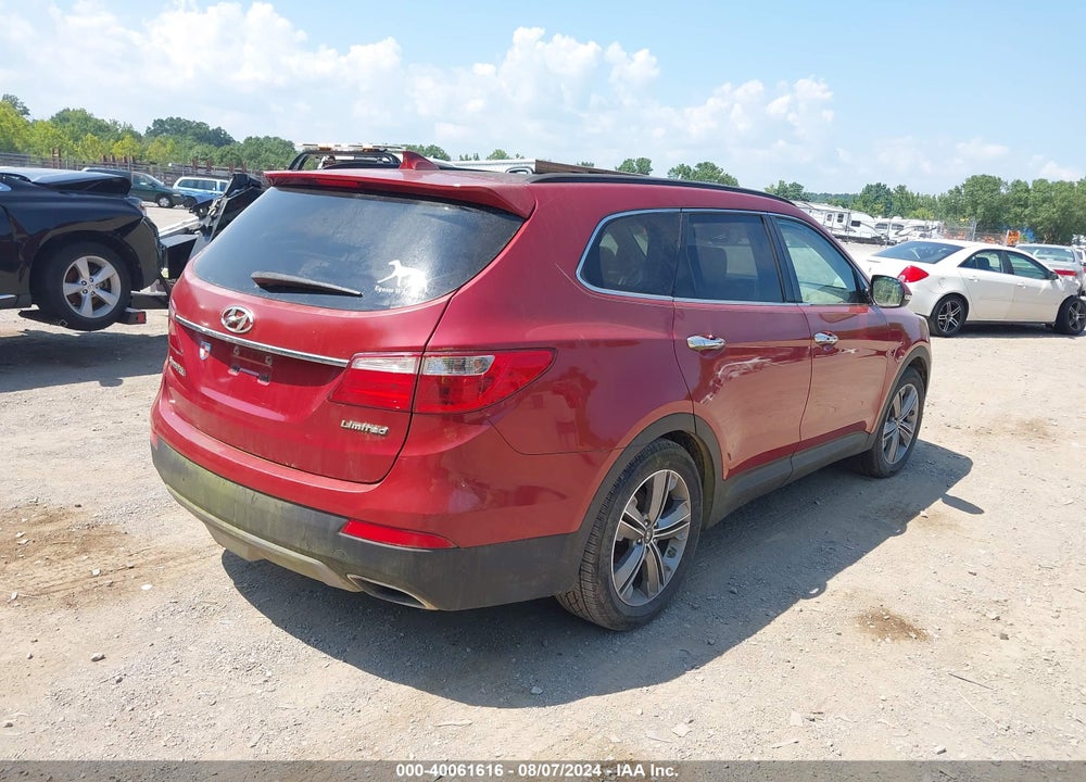 2013 HYUNDAI SANTA FE LIMITED VIN: KM8SR4HF6DU006992