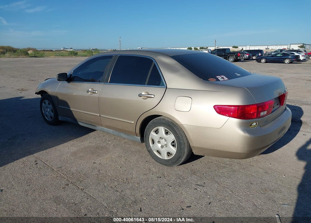 2005 HONDA ACCORD 2.4 LX VIN: 1HGCM56485A055890
