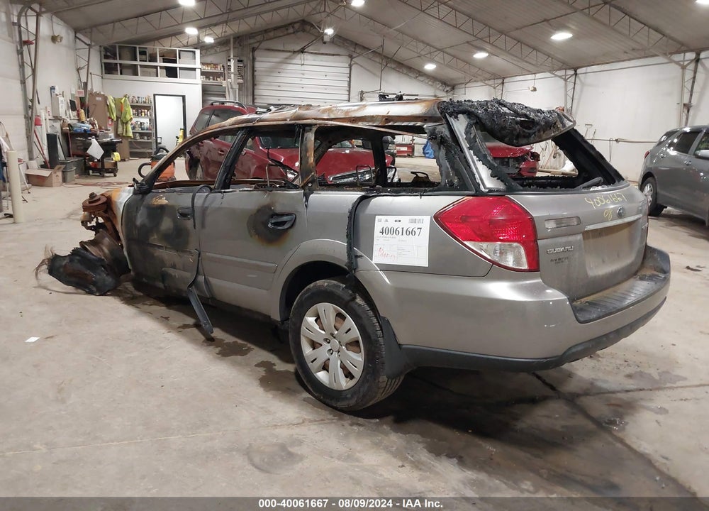 2008 SUBARU OUTBACK VIN: 4S4BP60C087365861