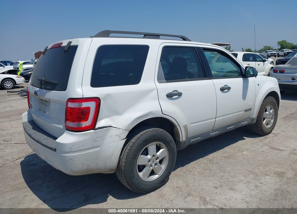 2008 FORD ESCAPE XLT VIN: 1FMCU031X8KD30701