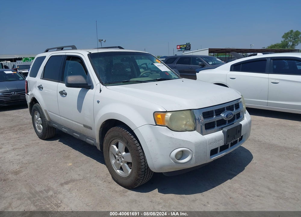 2008 FORD ESCAPE XLT VIN: 1FMCU031X8KD30701