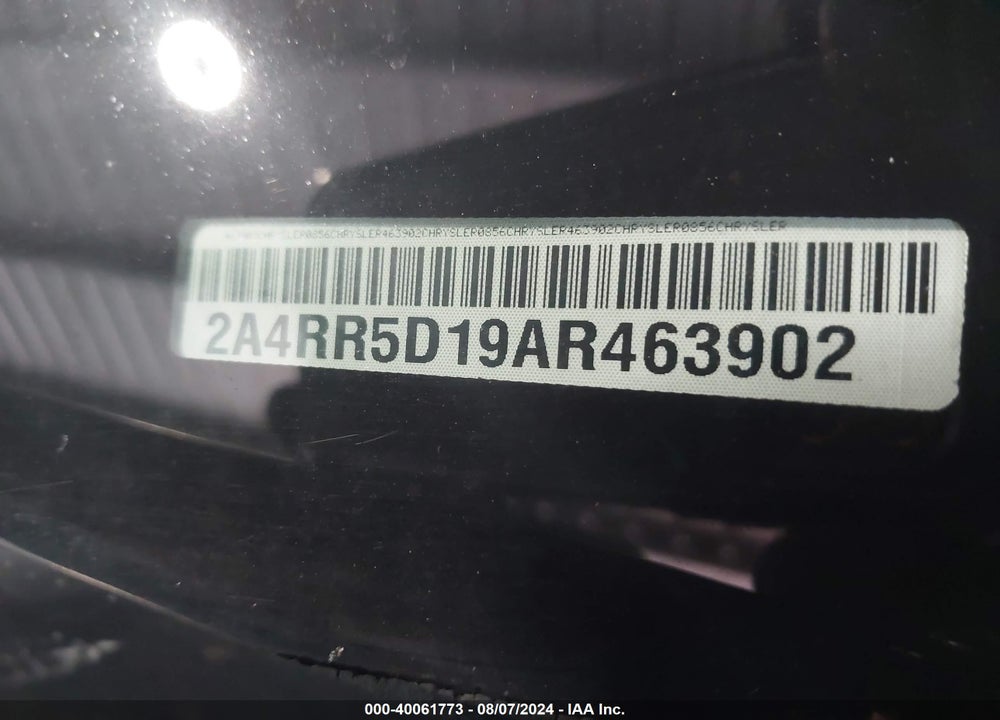 2010 CHRYSLER TOWN & COUNTRY TOURING VIN: 2A4RR5D19AR463902