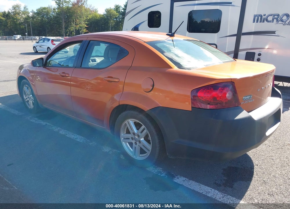 2011 DODGE AVENGER MAINSTREET VIN: 1B3BD1FB7BN575098
