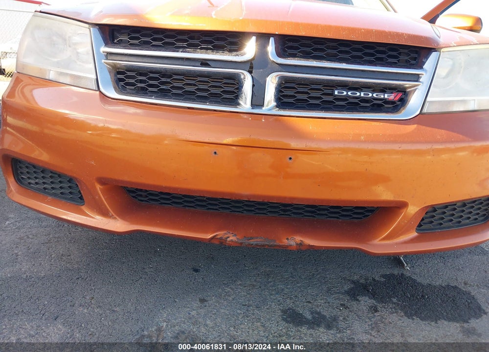 2011 DODGE AVENGER MAINSTREET VIN: 1B3BD1FB7BN575098