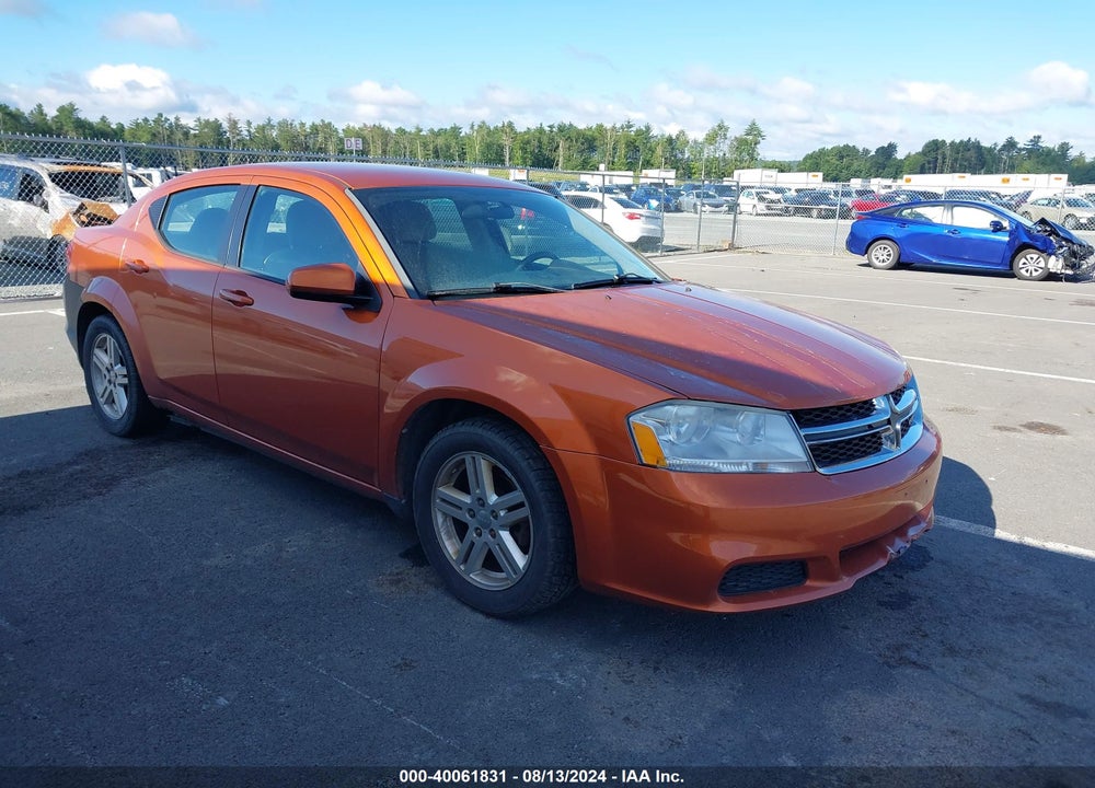2011 DODGE AVENGER MAINSTREET VIN: 1B3BD1FB7BN575098