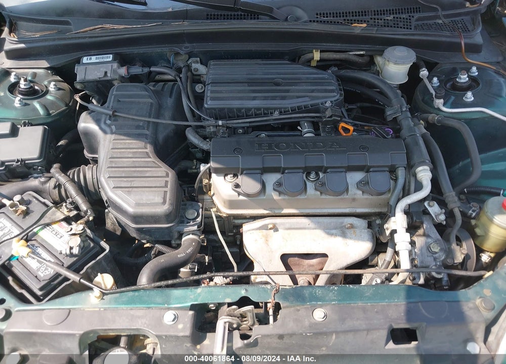 2001 HONDA CIVIC LX VIN: 1HGEM22511L000380