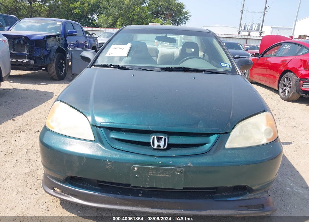 2001 HONDA CIVIC LX VIN: 1HGEM22511L000380