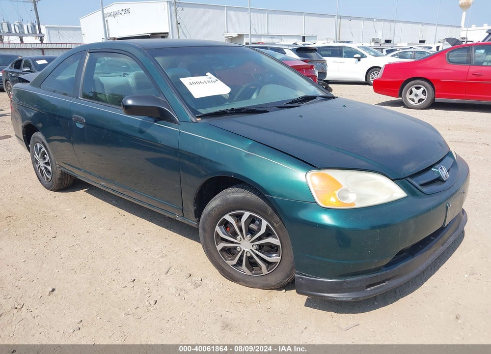 2001 HONDA CIVIC LX VIN: 1HGEM22511L000380