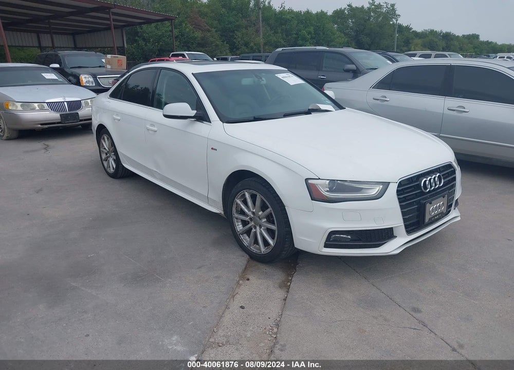 2016 AUDI A4 2.0T PREMIUM VIN: WAUAFAFL6GN016756