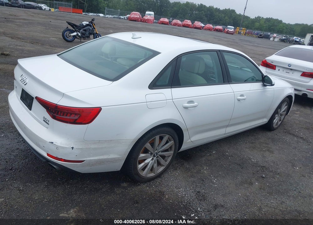 2017 AUDI A4 2.0T PREMIUM VIN: WAUANAF45HN005194