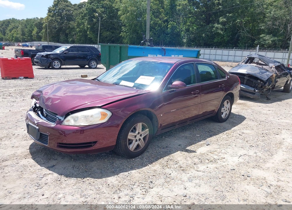 2007 CHEVROLET IMPALA LS VIN: 2G1WB55K579397631