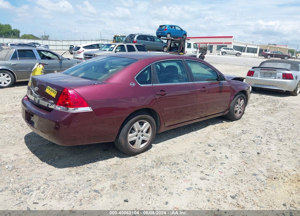2007 CHEVROLET IMPALA LS VIN: 2G1WB55K579397631