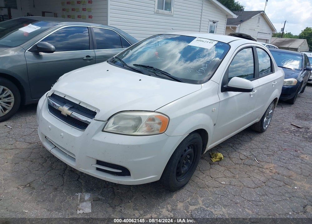 2008 CHEVROLET AVEO LS VIN: KL1TD56678B009988