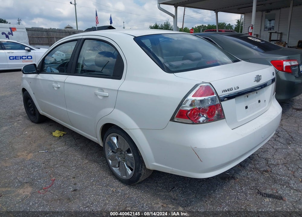 2008 CHEVROLET AVEO LS VIN: KL1TD56678B009988
