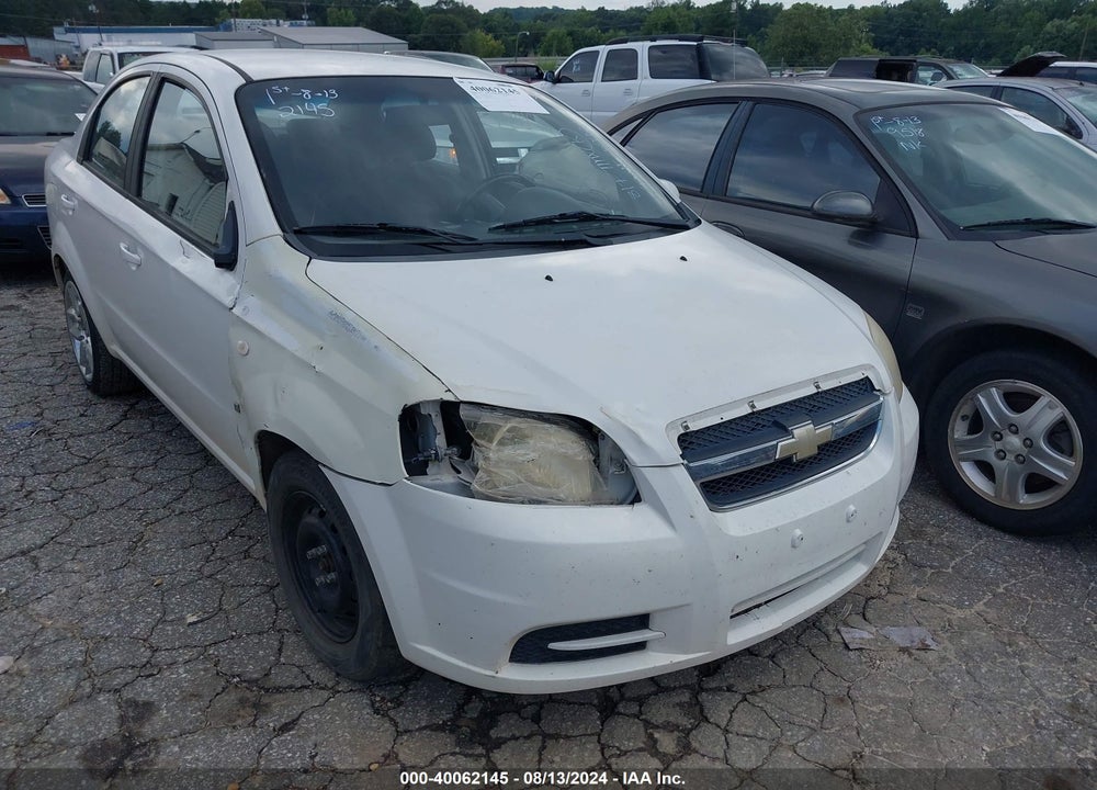 2008 CHEVROLET AVEO LS VIN: KL1TD56678B009988
