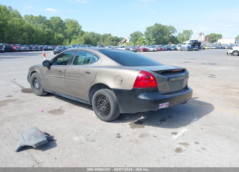 2008 PONTIAC GRAND PRIX VIN: 2G2WP552X81178483