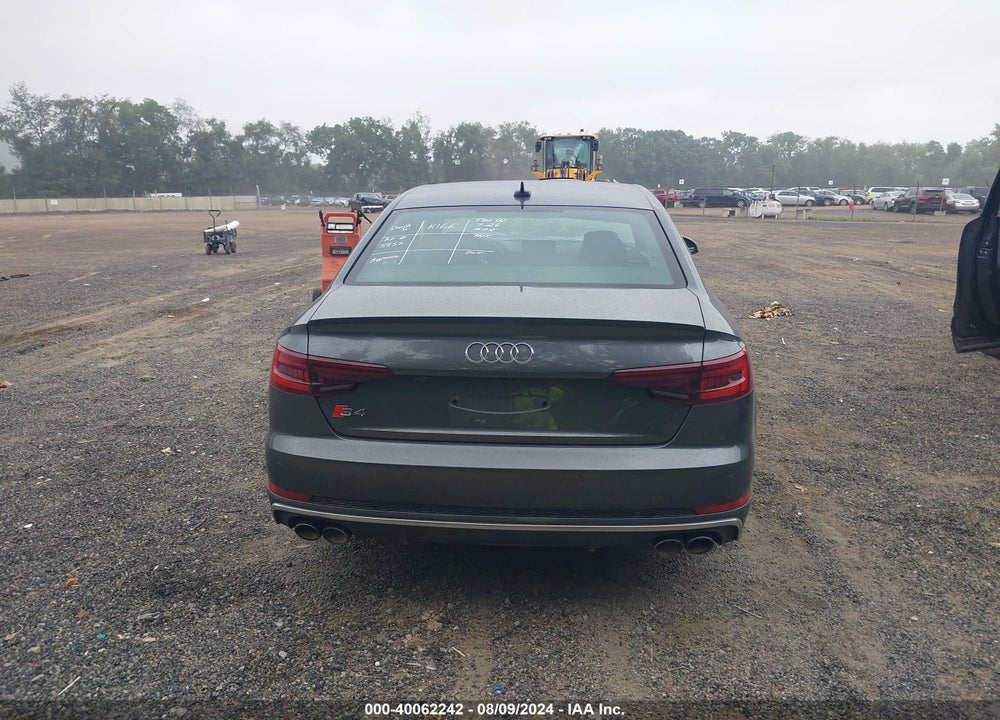 2018 AUDI S4 3.0T PREMIUM PLUS VIN: WAUC4AF46JA025088