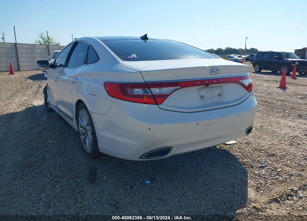 2013 HYUNDAI AZERA VIN: KMHFH4JG8DA233626