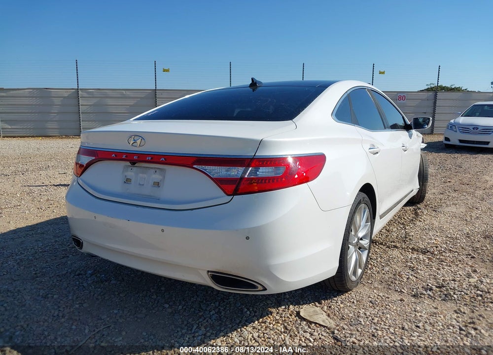 2013 HYUNDAI AZERA VIN: KMHFH4JG8DA233626
