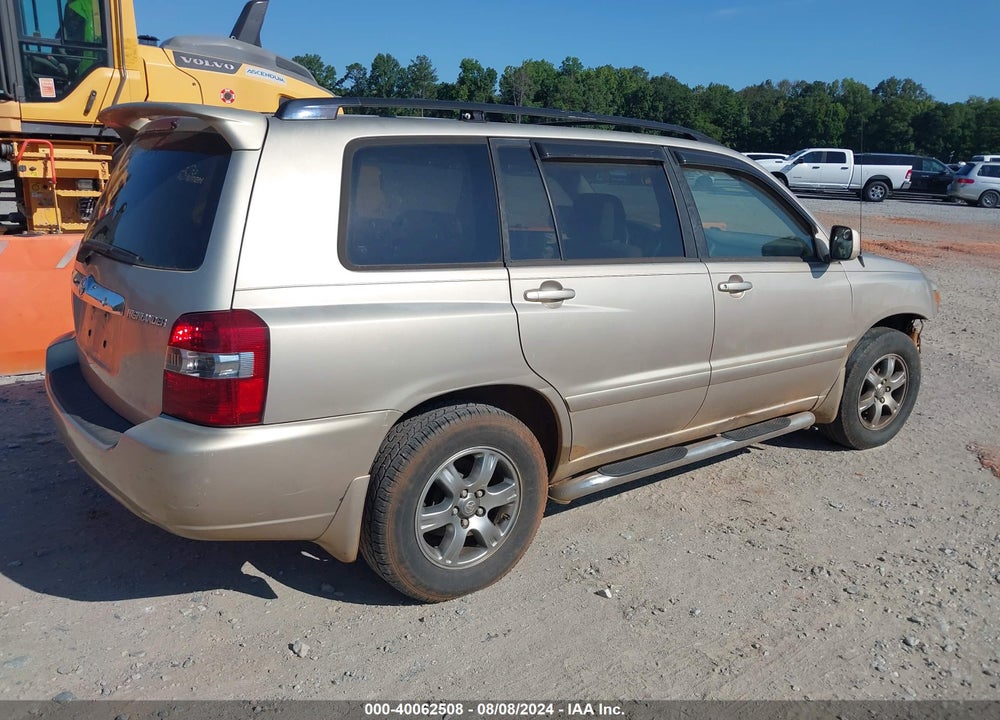 2005 TOYOTA HIGHLANDER V6 VIN: JTEGP21A850061970