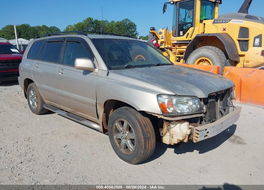 2005 TOYOTA HIGHLANDER V6 VIN: JTEGP21A850061970