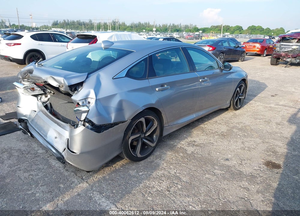 2018 HONDA ACCORD SPORT VIN: 1HGCV1F38JA265588