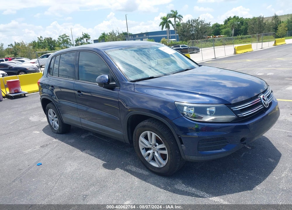 2012 VOLKSWAGEN TIGUAN S VIN: WVGAV7AX3CW567570