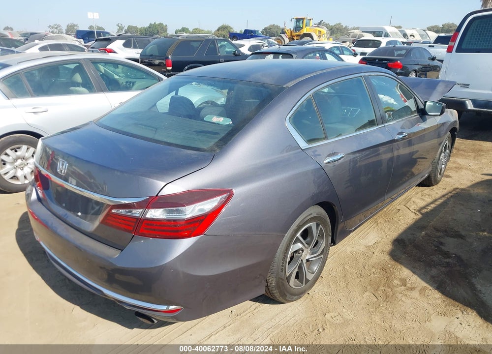 2016 HONDA ACCORD LX VIN: 1HGCR2F31GA099000