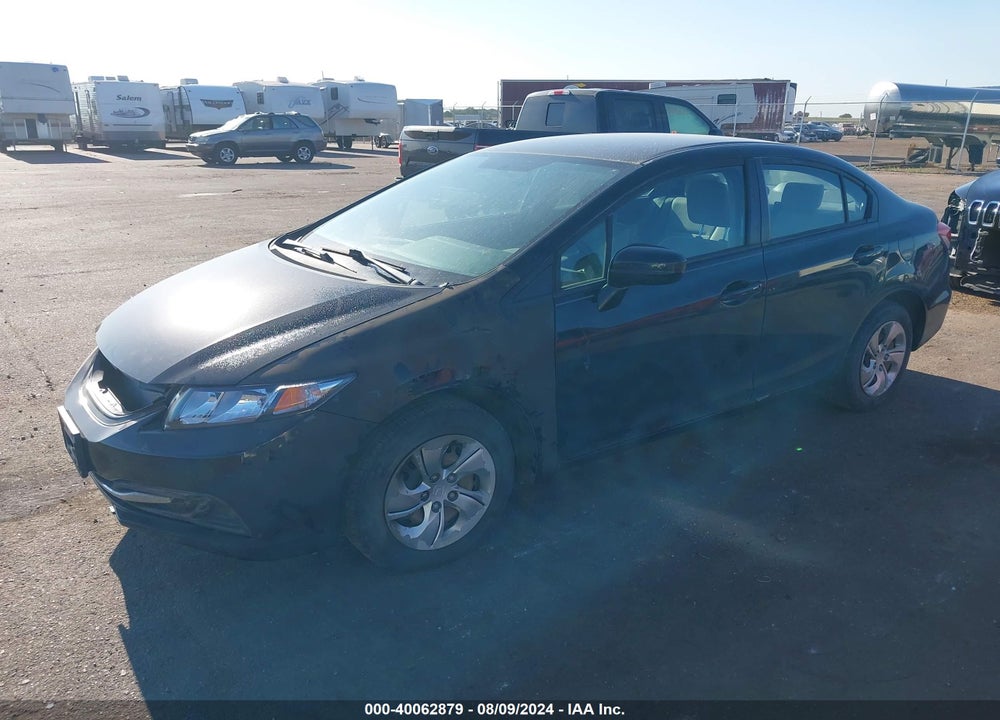 2014 HONDA CIVIC LX VIN: 19XFB2F54EE256689