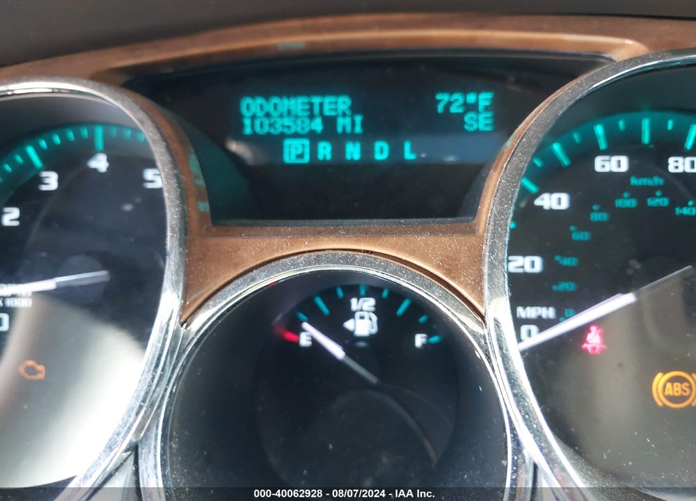 2012 BUICK ENCLAVE LEATHER VIN: 5GAKRCED5CJ310849